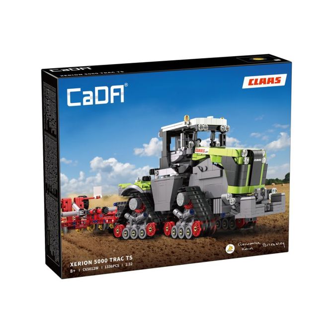 Sestavljiv model CaDA CLAAS XERION 5000 TRAC TS C65012W, 1:32, 1336 kosov, uradna licenca CLAAS 6