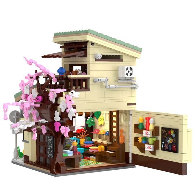 Set CaDA Kitty’s trgovina C66015W, 921 kosov, USB osvetlitev, modularna konstrukcija 5