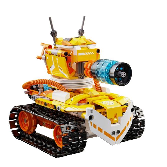 Model iz kock CaDA W·BOT Code Robot C83003W, 455 kosov, 3-v-1, 2,4 GHz daljinec, Li-ion baterija 5