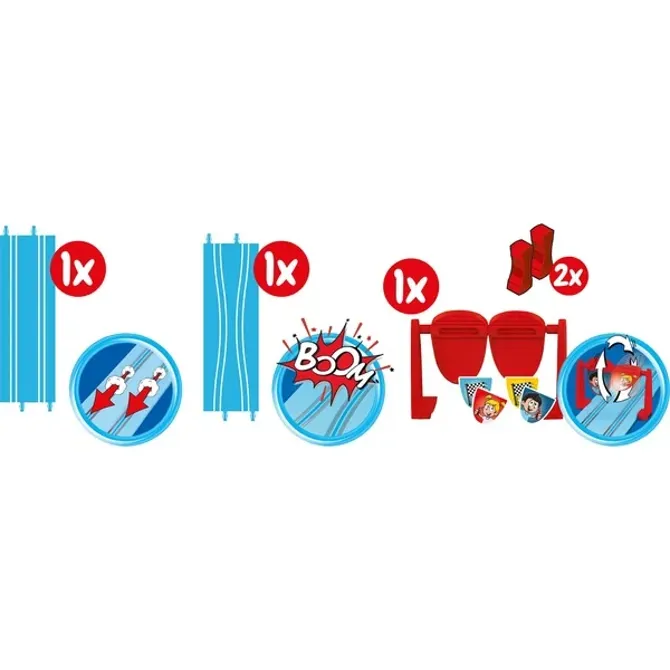 Dirkalna steza Carrera Rennbahn Carrera FIRST En za vse, razširitveni paket, lestvica 1:50, dolžina 0,7 m, za otroke od 36 mesecev, plastika 2