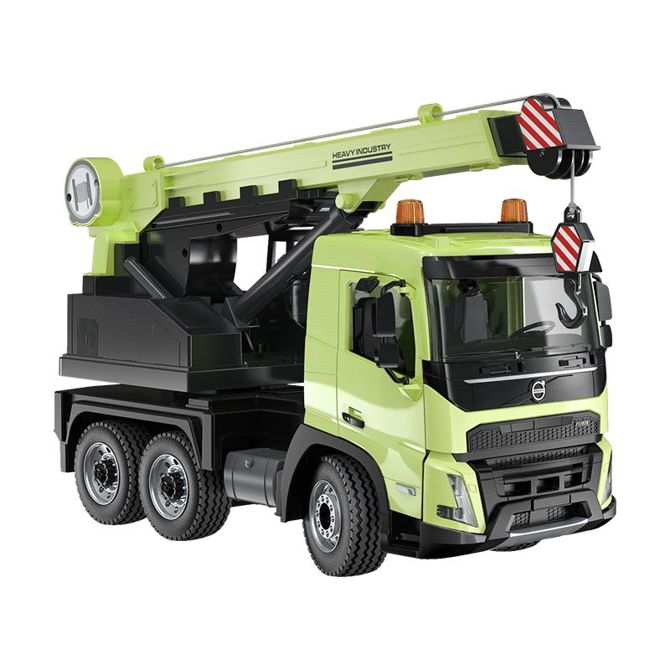 Tovornjak z dvigalom na daljinsko upravljanje Double E E506-003 Volvo FMX, 1:20, 2.4 GHz, 4×4 pogon, LED osvetlitev 3