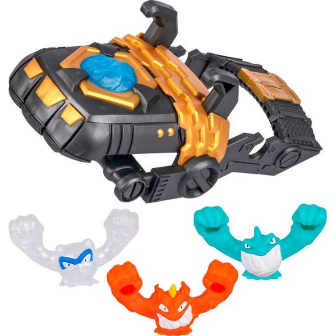 Figurica Moose Toys Heroes of Goo Jit Zu Meteor Madness Mega Launcher, 3 raztegljive figure, mega izstrelitev, rokavica, za otroke 4+ 2