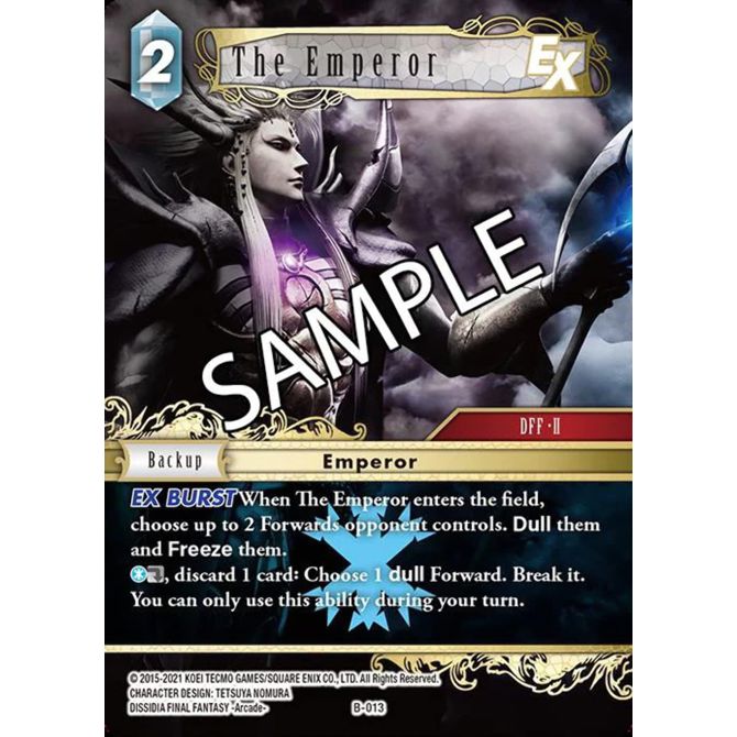Igralne karte Final Fantasy TCG Multiplayer Challenge Boss Deck Chaos, angleška različica 5