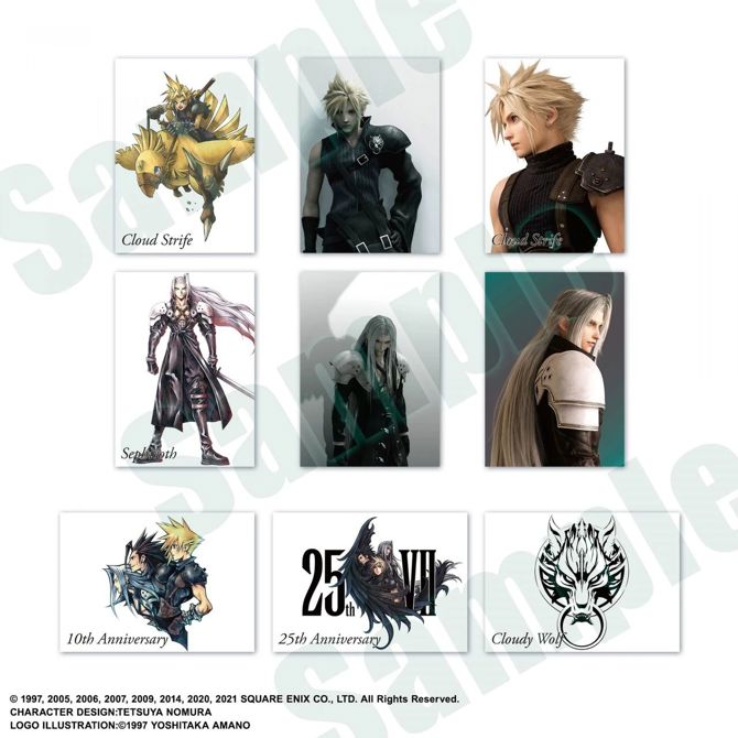 Zbirateljske karte Final Fantasy VII Anniversary Art Museum Digital Card Plus Display, 20 paketov, angleška različica 2