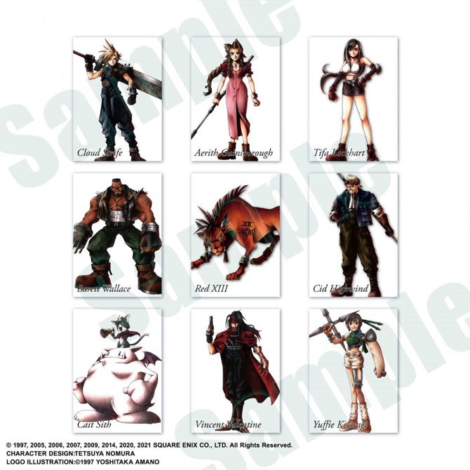 Zbirateljske karte Final Fantasy VII Anniversary Art Museum Digital Card Plus Display, 20 paketov, angleška različica 5