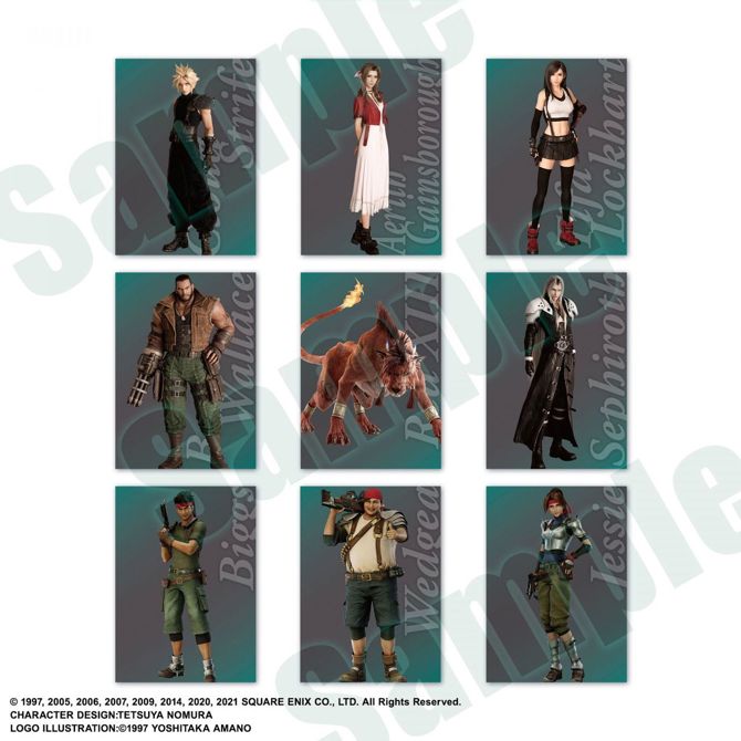 Zbirateljske karte Final Fantasy VII Anniversary Art Museum Digital Card Plus Display, 20 paketov, angleška različica 6