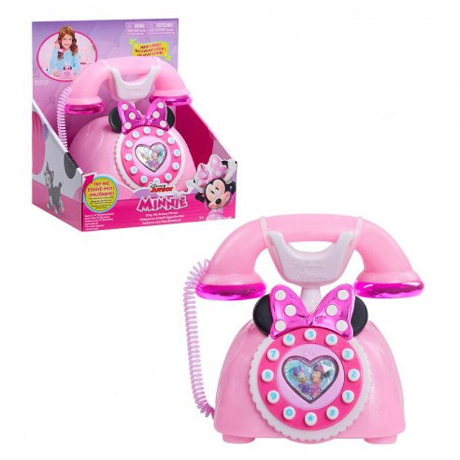 Igrača za najmlajše Just Play Minnie Mouse telefon s svetlobnimi in zvočnimi učinki, primerno od 3. leta 2