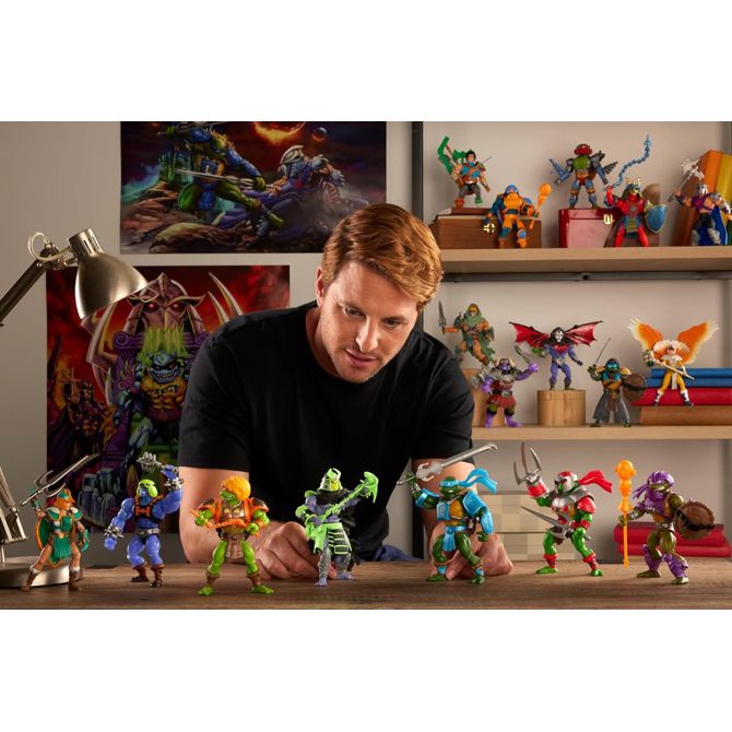 Igralna figurica Mattel Masters of the Universe Origins Turtles of Grayskull Stealth Ninja Leonardo, od 6. let, plastika 2