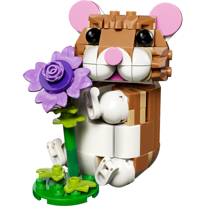 Kocke Lego Creator 3 v 1: Prikupen hrček z rožo, 166 kos, od 7. let 5