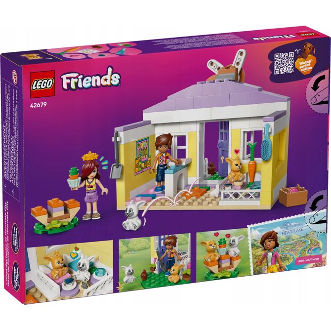 Kocke Lego Friends Zajčji hotel v mestu Heartlake, 161 kock, od 5. let (42679) 2