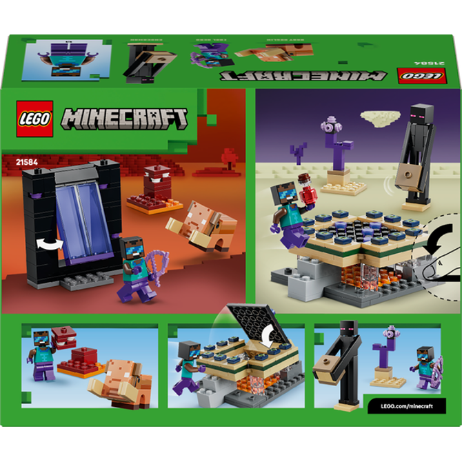 Kocke Lego Minecraft Potovanje skozi Podzemlje in Končni portal, 192 kos, od 7. let (21584) 4