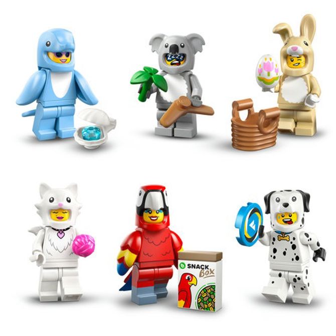 Kocke Lego Minifigure Živali Serija 28 (različni izdelki, ena figura), 7 kock, od 5. let (71051) 2