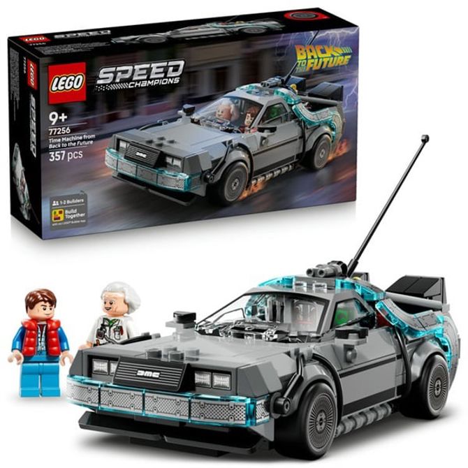 Kocke Lego Speed Champions Časovni stroj, konstrukcijska igrača iz filma Nazaj v prihodnost, 357 kos, od 9. let (77256) 5