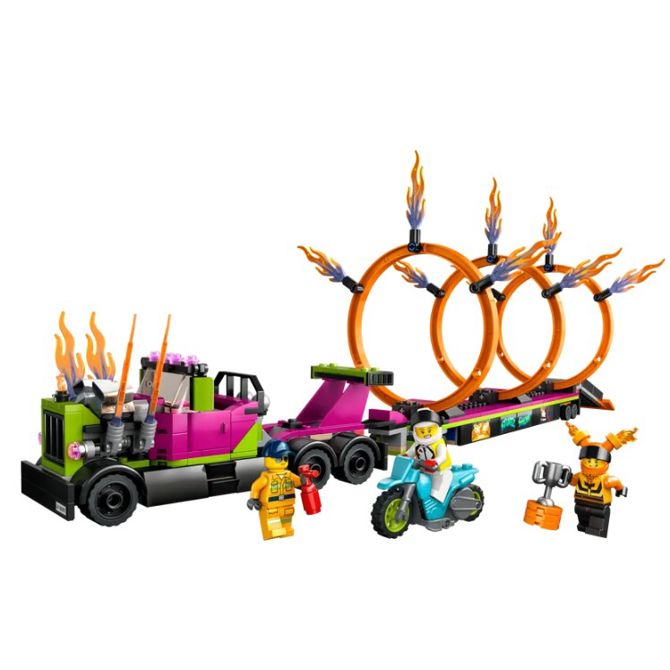 Kocke Lego City: Kaskaderski tovornjak in izziv Ring of Fire (60357) 11870414 3