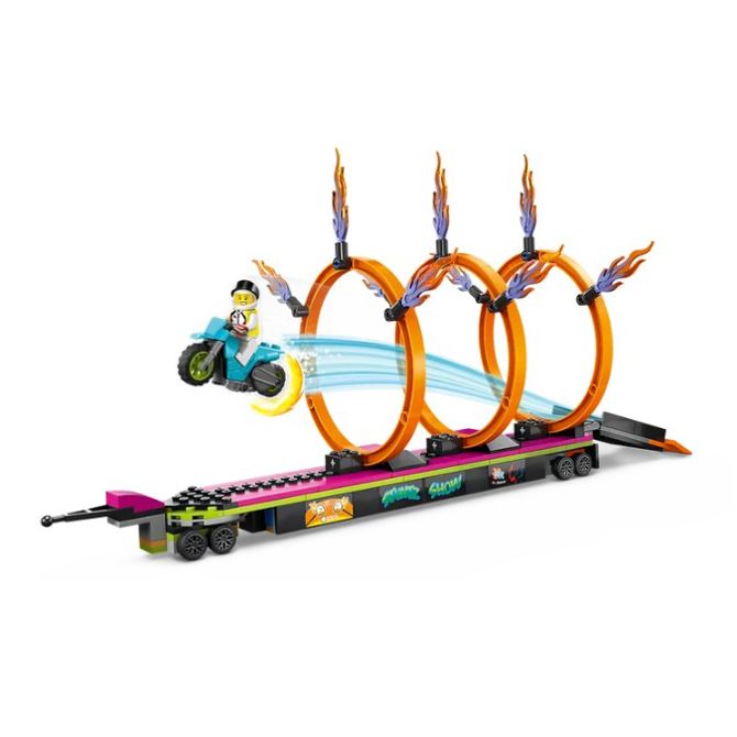 Kocke Lego City: Kaskaderski tovornjak in izziv Ring of Fire (60357) 11870414 5