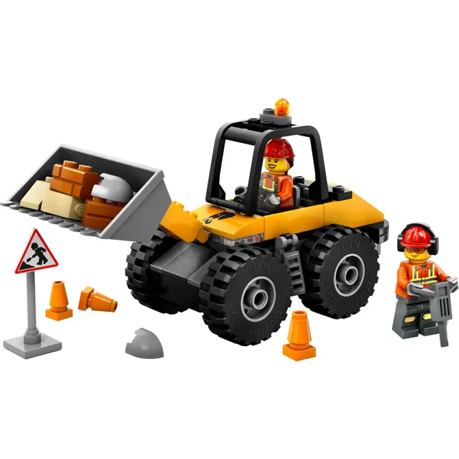 Kocke Lego City: Rumeni gradbeni nakladalnik s kolesi (60450) 3