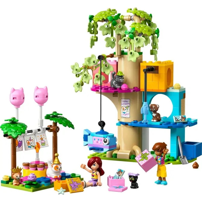 Kocke Lego Friends: Mačja rojstnodnevna zabava in hišica na drevesu (42666) 2