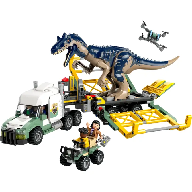 Kocke Lego: Jurassic World Naloga dinozavri: tovornjak za alozavra (76966) 3