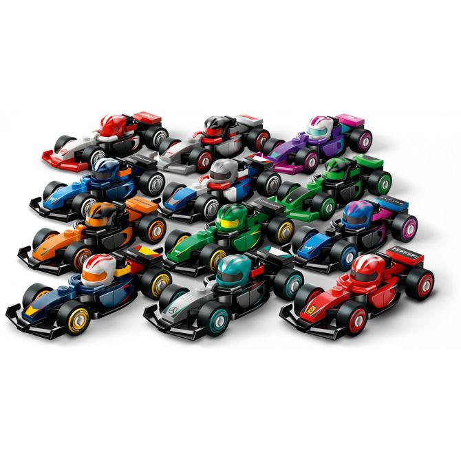Kocke Lego Minifigure: Dirkalni avtomobil F1 za zbiranje (različni predmeti, en model) (71049) 3