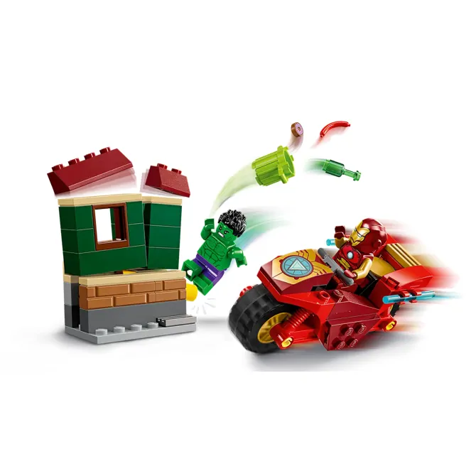 Kocke Lego® Super Heroes: Iron Man z motorjem in Hulk (76287) 3
