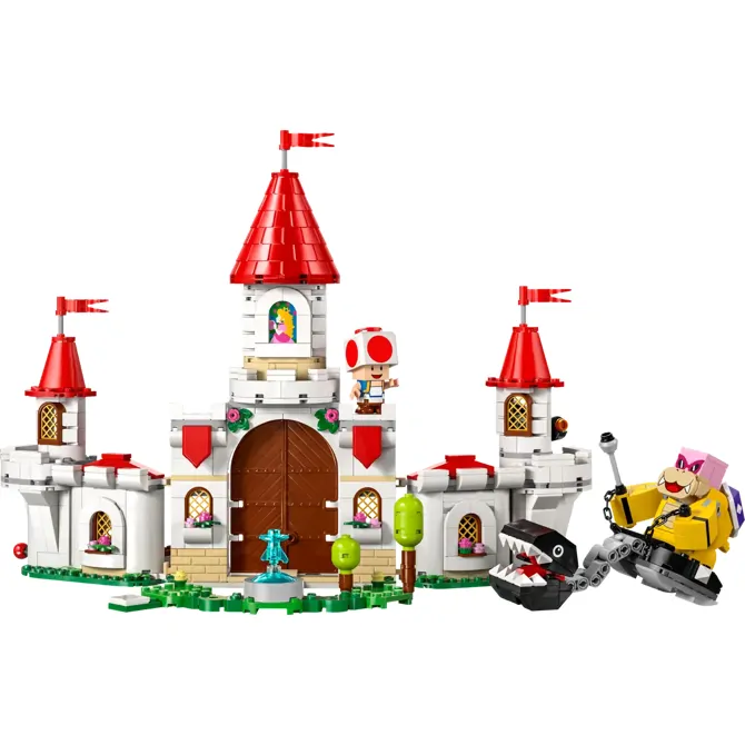 Kocke Lego® Super Mario™ Spopad z Royem na Peachinem™ gradu (71435) 3