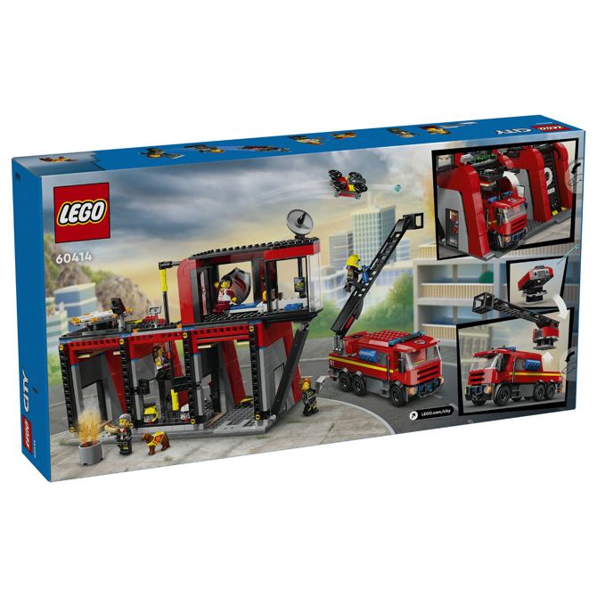 Kocke Lego® City Gasilska postaja z gasilskim vozilom 60414 5
