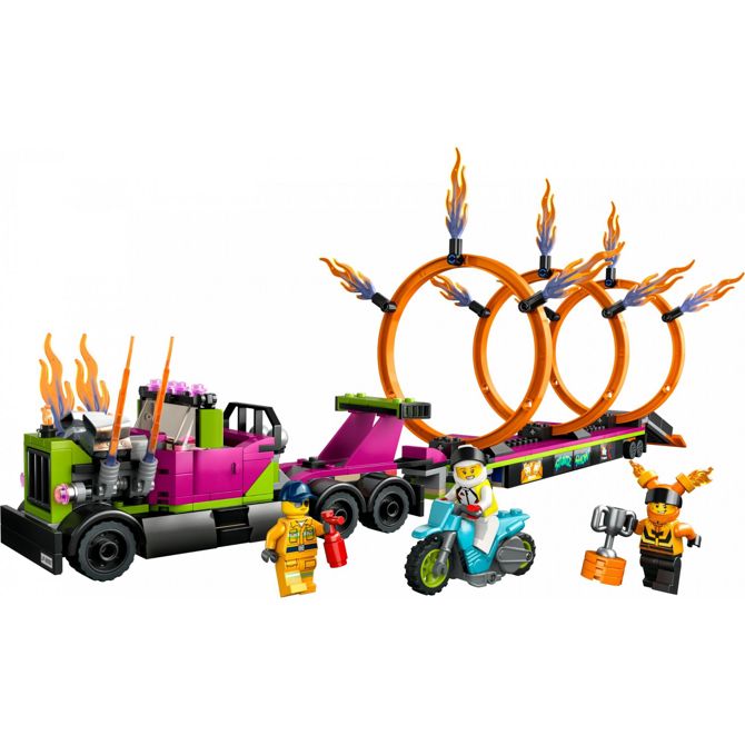 Kocke Lego City: Kaskaderski tovornjak in izziv Ring of Fire (60357) 2