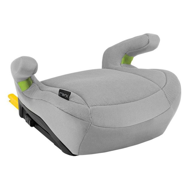 MoMi MEI otroški avtosedež, ISOFIX, nastavljiva višina, mehko oblazinjenje, širok sedež, mrežasta tkanina, za otroke 100-150cm, 84-63.5x51x49cm, siv 5
