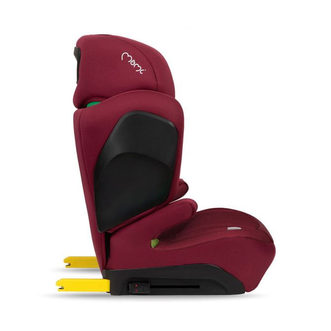 Otroški avtosedež MoMi MEI , ISOFIX, nastavljiva višina, mehko oblazinjenje, širok sedež, mrežasta tkanina, za otroke 100-150cm, 84-63.5x51x49cm, rdeč 2