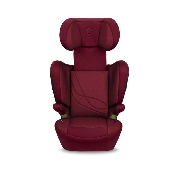Otroški avtosedež MoMi MEI , ISOFIX, nastavljiva višina, mehko oblazinjenje, širok sedež, mrežasta tkanina, za otroke 100-150cm, 84-63.5x51x49cm, rdeč 3