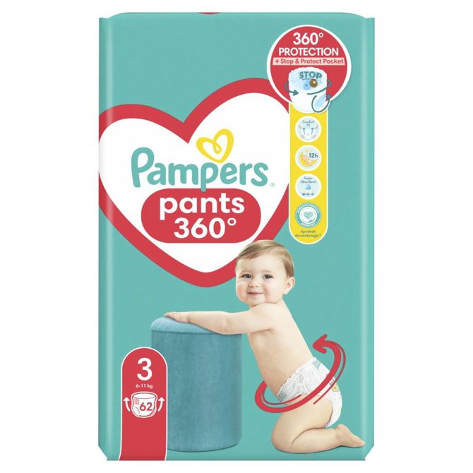 PAMPERS HLACNE PLENICE JUMBOPACK S3 62/1 2