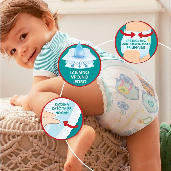 PAMPERS HLACNE PLENICE JUMBOPACK S3 62/1 5