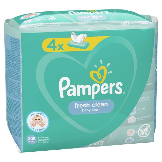 PAMPERS OTR.ROBCKI FRESH 4x52 kos 3