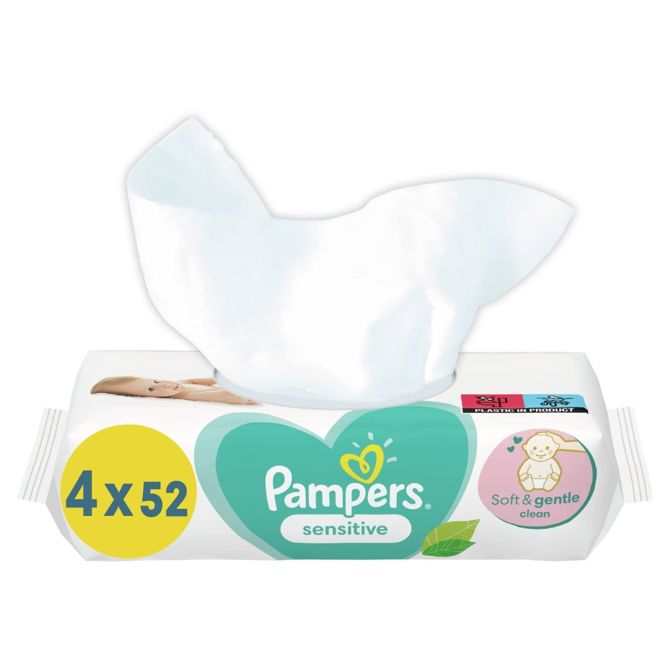PAMPERS OTR.ROBCKI SENSITIVE  4x52 kos 3