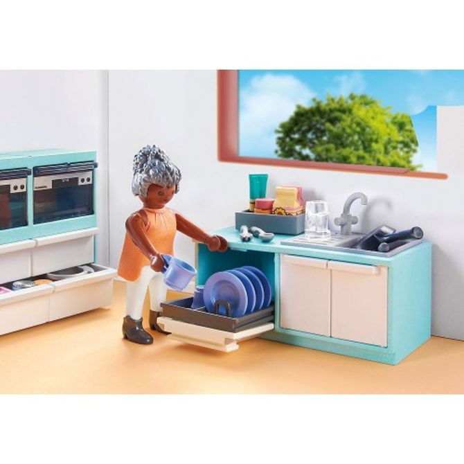 Playmobil My Life: Kuhinja z jedilnico, 105 kos, od 4. let (71608) 3
