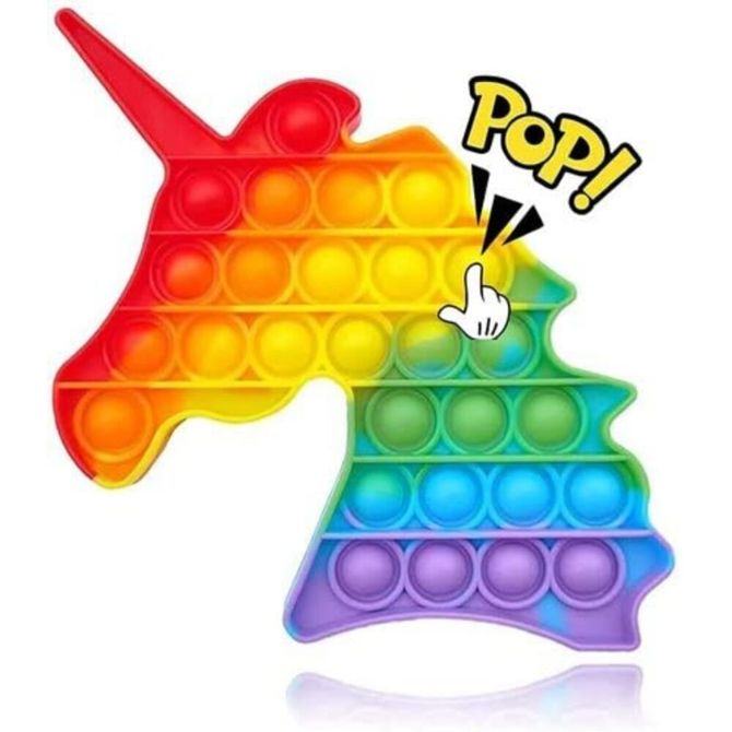 Silikonski POP IT antistresni samorog 15cm 4