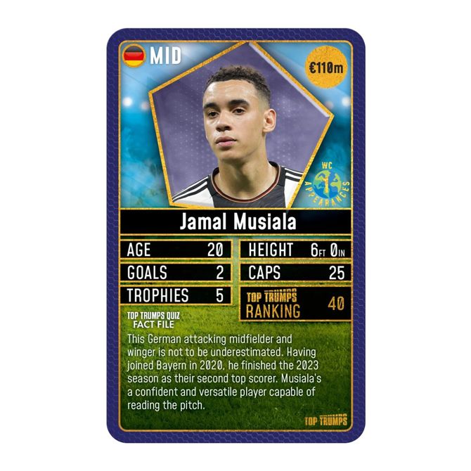 WINNING MOVES WORLD FOOTBALL STARS 200 PACK 1 TOP TRUMPS namizna igra 3
