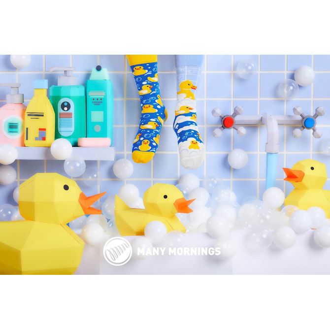Many Mornings nogavice BATH DUCKS, visoke, 43-46 2