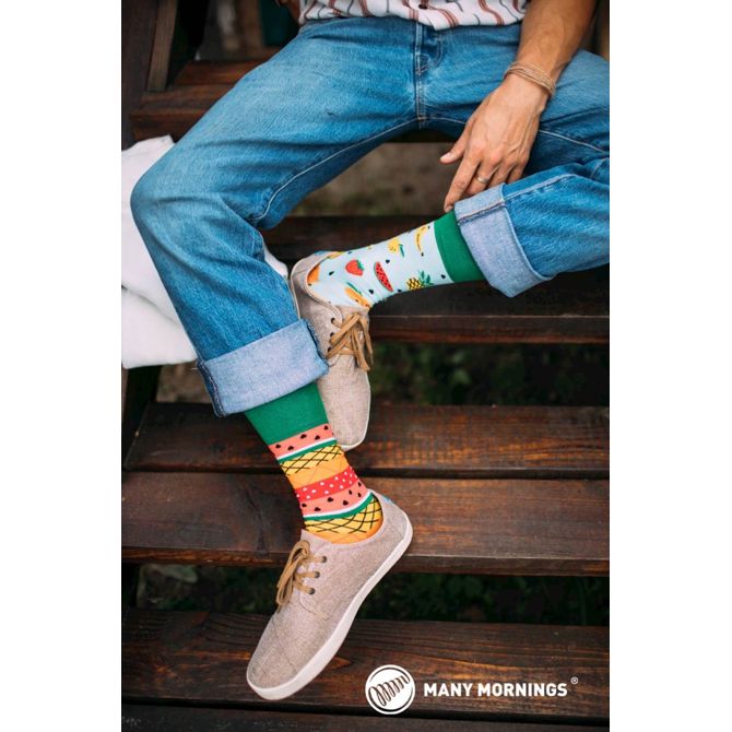 Many Mornings nogavice TUTTI FRUTTI, visoke, 35-38 2