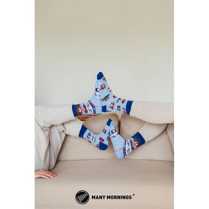 Many Mornings nogavice WINTER TEDDY, visoke, 43-46 2