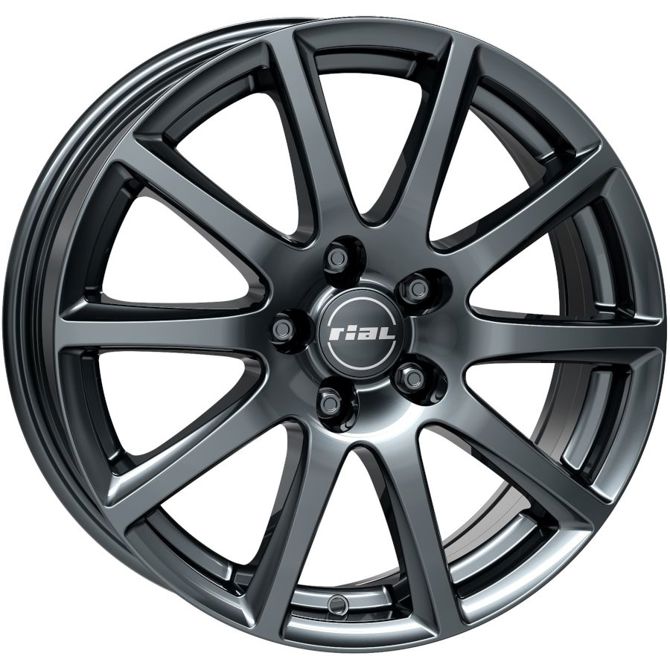 A18 5x114,3 ET45 7,5x18 RIAL MILANO titanium 70,1 ( Citroen, Dacia, Fiat, Ford, Honda, Hyundai, Kia, Lexus, Mazda, Mitsubishi, Nissan, Peugeot, Renault, Subaru, Suzuki, Toyota )