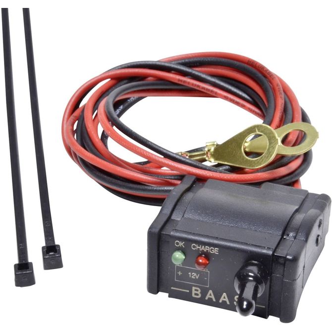 BAAS BA22 tester za avtomobilski akumulator 12 V za motnažo na cev 40 mm x 20 mm x 35 mm