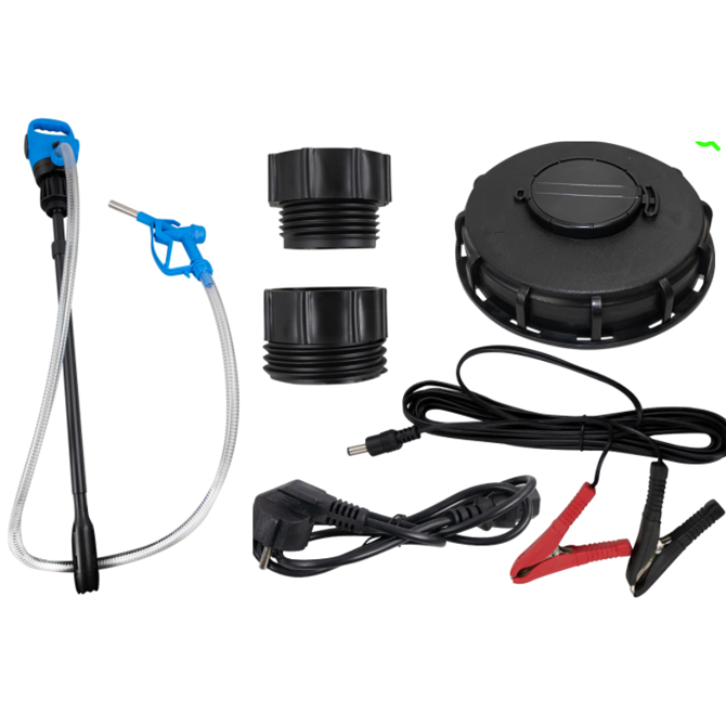 električna črpalka za ADblue 53645 JBM za sod 200 - 1000 l, 850-1246mm 18,4l/min 12V, 230V