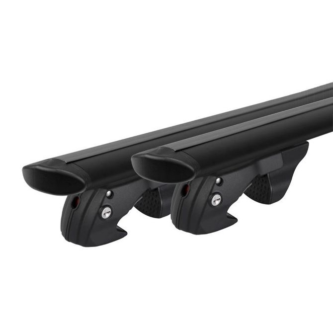 Komplet aluminijastih strešnih nosilcev Menabo Fender Black Type A 120cm