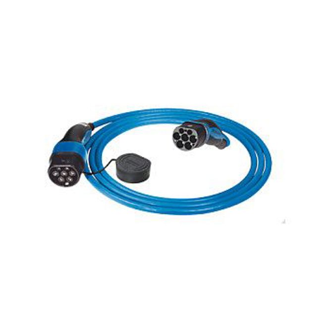 Polnilni kabel Mennekes  Način 3. Tip 2. 32A. 3PH (modro/črn. 7,5 metra)