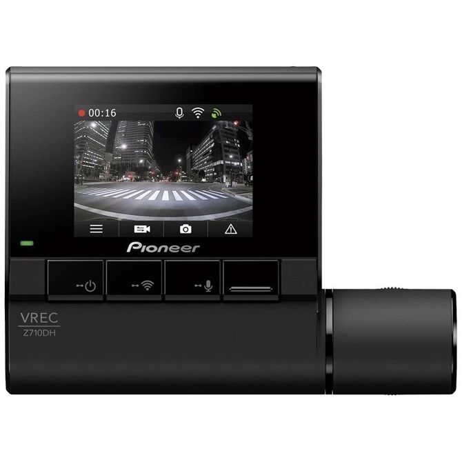 Pioneer VREC-Z710SH avtomobilska kamera z GPS-sistemom Razgledni kot - horizontalni=130 ° 12 V  samodejni zagon, zaslon, WLAN