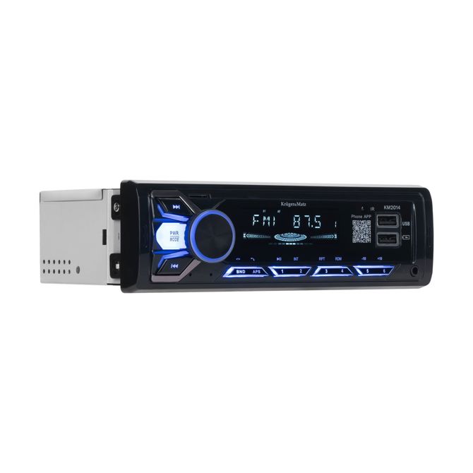 12V 1DIN avtoradio LCD 4x15W MP3 2x USB Bluetooth RCA + daljinec 2