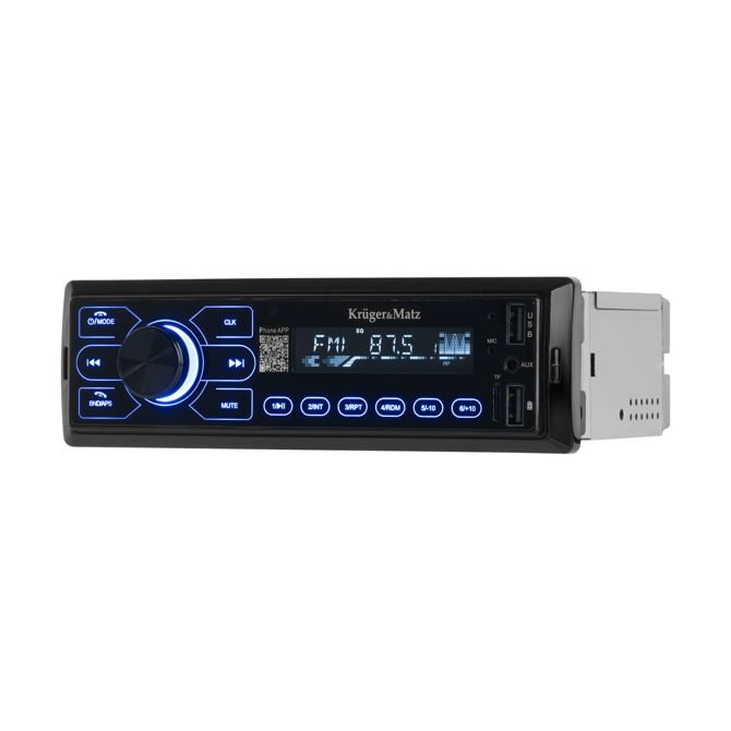 12V 1DIN avtoradio LCD 4x50W MP3 2x USB Bluetooth RCA + daljinec 3