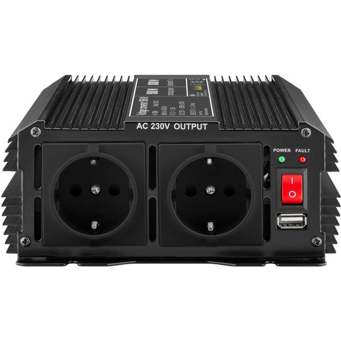 GOOBAY 12V-230V DC/AC USB-5V 1500W pretvornik inverter napajalnik 3