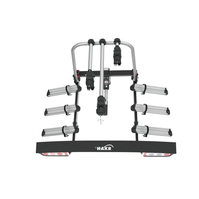 Nosilec za kolesa na vlečno kljuko HAKR Trip 3 Middle, za 3 kolesa, 60 kg nosilnosti, zložljiv, zaklepanje 2